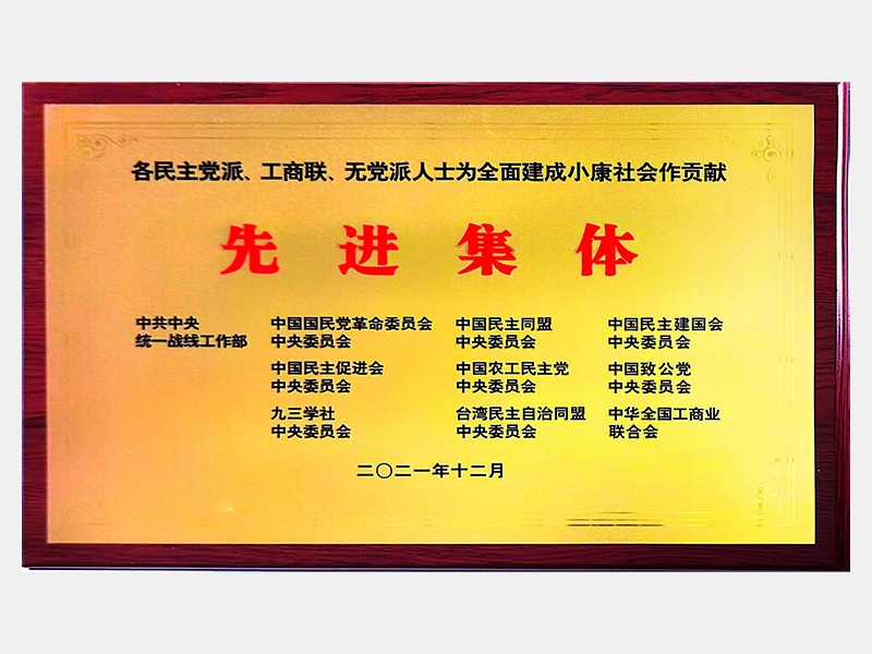 各民主黨派、工商聯(lián)、無黨派人士為全面建成小康社會(huì)作貢獻(xiàn)先進(jìn)集體